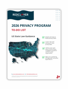 2026 privacy program checklist